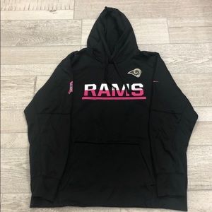 LA rams breast cancer awareness hoodie